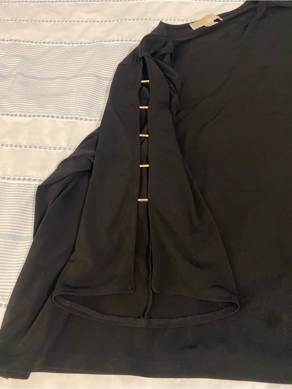 Michael Kors Black V-Neck Tunic Top - Picture 8 of 8